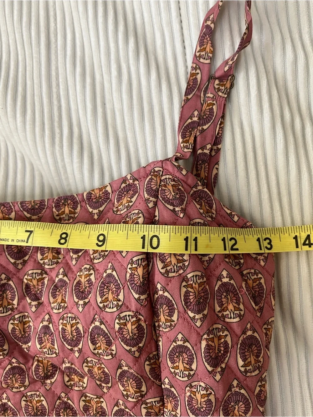 Spell Floral Boho/Gypsy Tiered Spaghetti Strap Maxi Dress - Pink Burgundy Cream - Picture 9 of 12